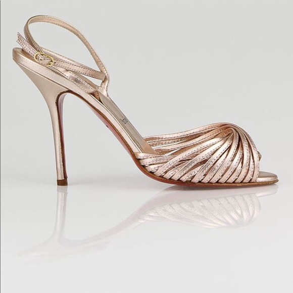 🥰 Christian Louboutin Podium Pink Napa Leather Heels - Picture 2 of 8